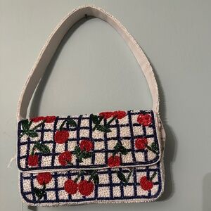 Cherry beaded bag